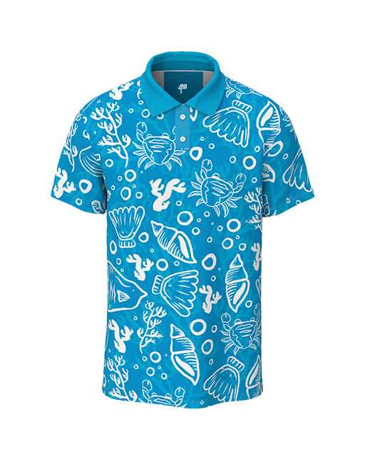 Polo 4PAR Ocean Doodle