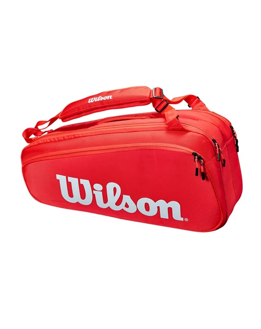 Wilson Super Tour 6 Pack Tennis Bag Red